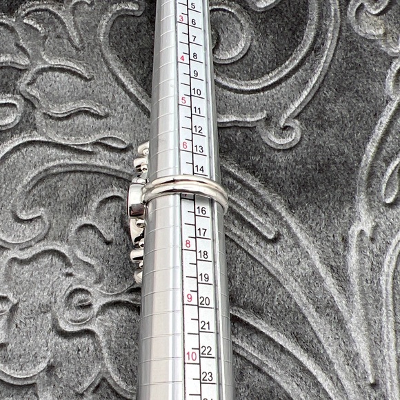 🌟NICKY BUTLER 925 Sterling Silver Moonstone Garnet Statement Ring Size 7… - Picture 12 of 16